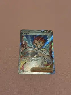 Pokemon TCG Crispin Trainer Supporter Card Stellar Crown 164/142 Ultra Rare - Image 1