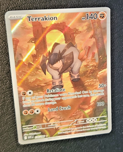 Terrakion Illustration Rare Card ( #135/086 SV: White Flare Pokemon TCG Holo ) - Image 2