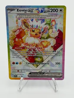 Pokemon TCG Eevee EX 174 Prismatic Evolutions Black Star Promo Card NM - Image 1