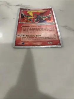 Pokemon TCG Ho-Oh EX Unseen Forces Holo Holo Rare Card 104/115 EX - Image 2