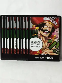 DON!! Card Lot Of 10 OP13 One piece TCG Gol. D. Roger English Holo Foil - Image 1
