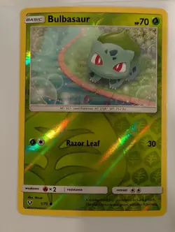 Bulbasaur - 1/73 Shining Legends Pokemon Reverse Holo Foil Nice! - Image 1