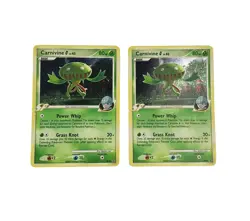 Pokemon Holo CARNIVINE Card SP BLACK STAR PROMO Set DP42 Diamond Pearl X2 - Image 1