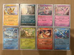 Pokemon Prismatic Evolutions Costco Mini Tin Cosmos Holo Promo Cards - Set of 8 - Image 1