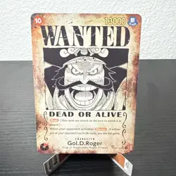 Gol D Roger OP09-118 SP Wanted Poster Manga OP13 One Piece Card English Carrying - Image 1