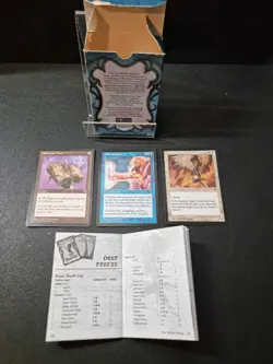 MTG - TEMPEST - Deep Freeze Preconstructed Deck - Complete [Not Sealed] - Image 2