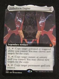 MTG LITHOFORM ENGINE Legendary Artifact Colorless Zendikar Rising Extended Art - Image 1