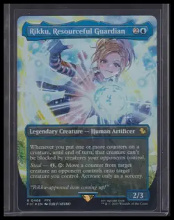 Rikku, Resourceful Guardian (Borderless) (Chocobo Track Foil) Commander - Image 1
