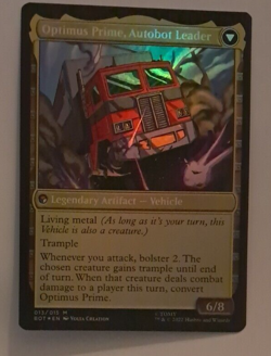 Optimus Prime Hero Foil LP The Brothers' War MTG Magic the Gathering - Image 2