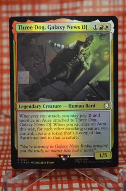Three Dog, Galaxy News DJ - Foil - PIP 0120 - MTG - Mint - Image 1