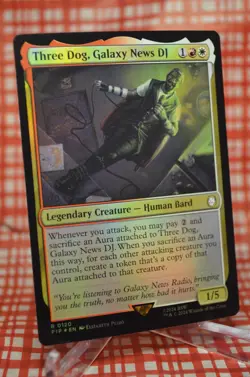 Three Dog, Galaxy News DJ - Foil - PIP 0120 - MTG - Mint - Image 2