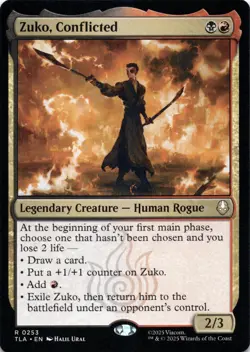 Zuko, Conflicted Avatar: The Last Airbender Magic MTG NM - Image 1