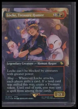 Locke, Treasure Hunter (Borderless) (Chocobo Track Foil) Commander - Image 1