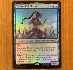 Ty Lee, Chi Blocker [Prerelease] R 0076, NM Foil Promo, MTG Avatar TLA Rare - Image 1