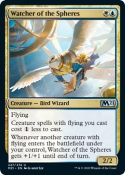 Watcher of the Spheres Light Play, English Magic the Gathering MTG Core Set 2021 - Image 1
