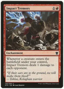 MTG Impact Tremors Dragons of Tarkir Common NM - Image 1