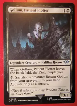 MTG,MAGIC: GOLLUM, PATIENT PLOTTER , LTR, NM 0084 REGULAR FINISH - Image 1