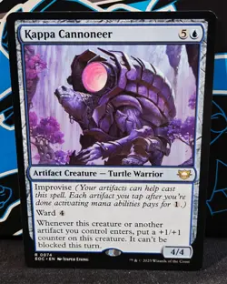 magic the gathering - Kappa Cannoneer - Artifact Creature - Turtle Warrior -Rare - Image 1