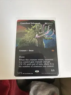 Craterhoof Behemoth (Borderless) Tarkir: Dragonstorm Regular - Image 2