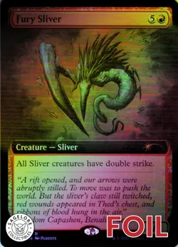 MTG Fury Sliver (Extended Art) (638) | LP Foil | Secret Lair Drop {SLD} - Image 1