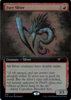 MTG Fury Sliver (Extended Art) (638) | LP Foil | Secret Lair Drop {SLD} - Image 2