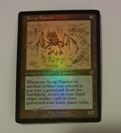 Scrap Trawler Retro Schematic FOIL NM The Brothers War Magic the Gathering MTG - Image 1