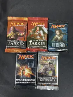 Magic The Gathering LOT of 5 German Packs (assorted) - Image 1