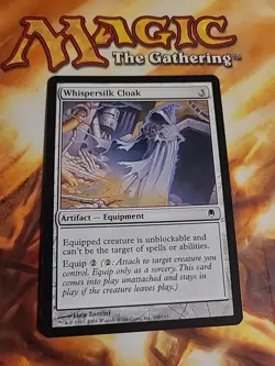 Magic the Gathering MTG Darksteel - WHISPERSILK CLOAK - LP - Image 1