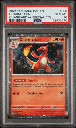 2025 POKEMON CHARIZARD EX SPECIAL COLLECTION CHAMELEON PSA 10 COSMOSNEW CERT - Image 1