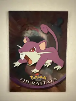 Pokemon Topps TCG: Rattata #19 Base Chrome - Series 1 - Image 1
