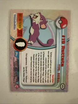 Pokemon Topps TCG: Rattata #19 Base Chrome - Series 1 - Image 2