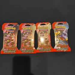 4 packs!!!!Pokemon TCG: Scarlet & Violet - Destined Rivals Sleeved Booster x4!! - Image 1