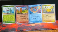 Pokemon 151 Cosmos Promo Set Pikachu Squirtle Charmander Bulbasaur Costco NM - Image 1
