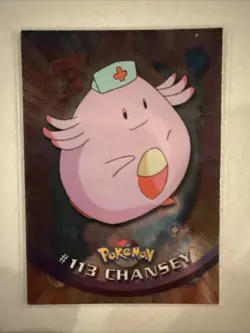 Pokemon Topps TCG: Chansey #113 Base Chrome - Series 1 - Image 1
