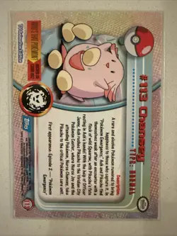 Pokemon Topps TCG: Chansey #113 Base Chrome - Series 1 - Image 2