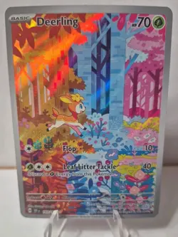 2024 Pokemon Temporal Forces 165/162 - Deerling Illustration Rare Pack Fresh - Image 1