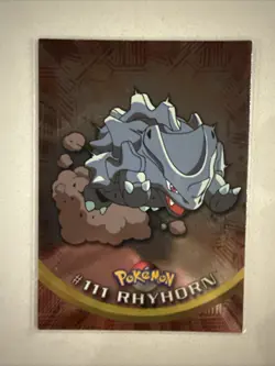 Pokemon Topps TCG: Rhyhorn #111 Base Chrome - Series 1 - Image 1