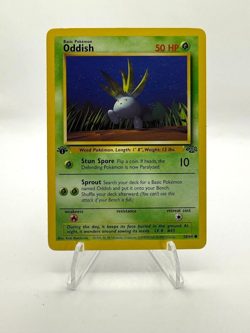 1999 Pokemon Jungle 1st Edition - Oddish 58/64 - Vintage WOTC Common - Image 1