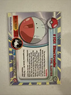 Pokemon Topps TCG: Electrode #101 Base Chrome - Series 1 - Image 2