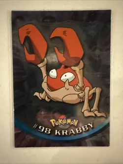 Pokemon Topps TCG: Krabby #98 Base Chrome - Series 1 - Image 1