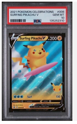 2021 POKEMON SURFING PIKACHU PSA 10 (READ DESC) - Image 1