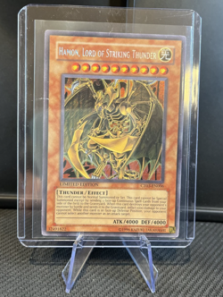 YUGIOH HAMON LORD OF STRIKING THUNDER CT03-EN006 SECRET RARE Moderate Play MP - Image 3
