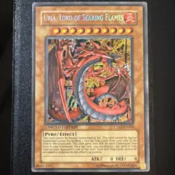 Yugioh Uria, Lord of Searing Flames CT03-EN005 Secret Rare Limited Edition MP - Image 1