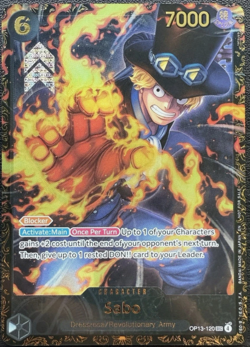 Sabo (Store Treasure Cup 2025 Winner) OP13-120 One Piece Promotion Cards - Image 1