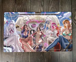 O-P Girls OPCG TCG CCG Pad Table Playmat Trading Card Game Mat Mousepad Free Bag - Image 1