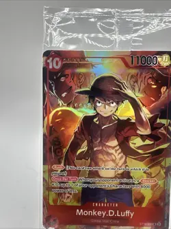 SEALED ! Promo One Piece CARD Treasure Booster Monkey.D.Luffy ST10-006 SR NEW - Image 2