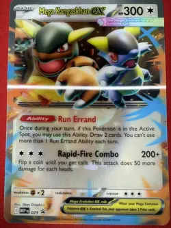 Pokemon TCG Mega Kangaskhan ex JUMBO MEP 025 Lenticular Promo Card NM/M - Image 2