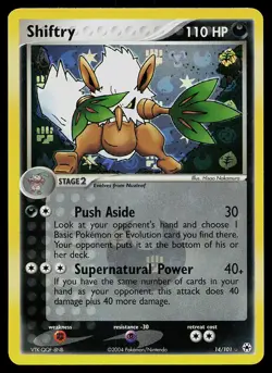 Pokemon Card - Shiftry Hidden Legends 14/101 Reverse Holo Rare - Image 1