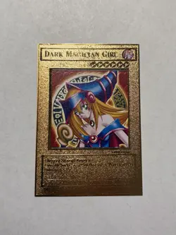 Yugioh Dark Magician Girl SS01-ENA04 Gold Metal High Quality Fan Art Card M/NM - Image 1