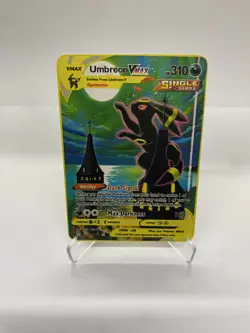 Umbreon Vmax Gold Metal Pokemon Card-Collectible Gift Display！Christmas HOT - Image 1